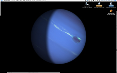 写真：OSX Planet 天王星から海王星(クリックで拡大)